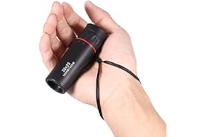 Mavis Laven Grip Scope High Definition Wide View Monocular, Waterproof 30 x 25 Zoomable 7X Optical Monocular Focus Portable Outdoor Telescope, Black