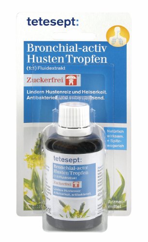 Tetesept Bronchial-aktiv Hustentropfen Zuckerfrei, 40ml