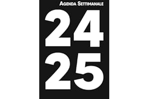 Agenda Settimanale 2024 2025: 1 settimana su 2 pagine, Formato piccolo A5, 12 Mesi, Presentazione orizzontale, in italiano