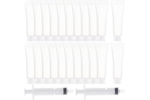 ‎BENECREAT BENECREAT 30 STÜCKE 15 ml Transparent Leere Nachfüllbare Kunststoff Weiche Verpackung Tubes Flasche Mini Kosmetische Behälter Für DIY Lipgloss, Körperlotion Kosmetik Probe Shampoo Shower Gel Cleanser