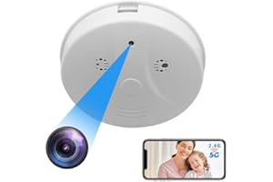 UYIKOO Cámara Espía WiFi, Inalambricas Camara Oculta 1080P HD, Mini Cámara de Vigilancia con Detector de Movimiento IR Visión Nocturna