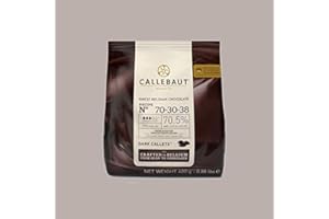 Lucgel Srl 400 gr Cioccolato Di Copertura CALLEBAUT per Gelato e Pasticceria Artigianale (Fondente 70%)