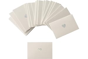 CZAKOMIX Lot de 40 mini enveloppes en papier nacré - 10,5 x 7 cm - Pour carte cadeau, mariage, Noël, Saint-Valentin, fête d'anniversaire (blanc nacré)