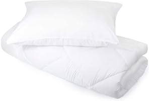 H&F Heimtextilien Kołdra 135 x 200 cm, kołdra zimowa + poduszka 50 x 70 cm, ciepła i miękka, poszewka na poduszkę do spania i kołdry: 100% mikrofibry, wypełnienie: kołdra do spania 1250 g, poduszka do spania 550 g