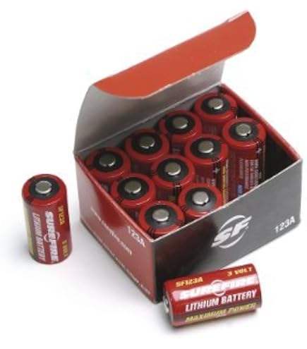 SureFire 123A Lithium-Batterien – Kraftvoll, Langlebig, Mit 10 Jahren Lagerfähigkeit