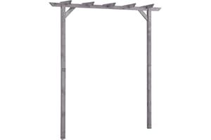 FAMIROSA Pergola de Jardin Gris 200x40x205 cm Bois de pin imprégné