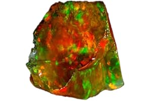 Qualitygems Loose Opal Rough Opal Rough Stone raw Ethiopian Opal Rough Opal Opal Rough Gemstone Black Opal Rough 04.10Cts. Natural Ethiopian Fire Opal Rough 11x12x07MM. Loose Gemstones SM04-21