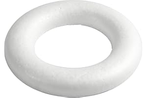 Creativ Anello in polistirolo, piatto, bianco