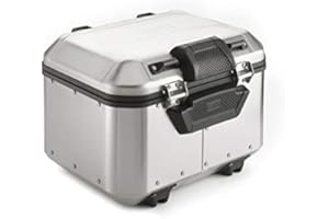 FAR E164 SCHIENALINO SCHIENALE POGGIA SCHIENA IN POLIURETANO NERO GIVI PER BAULETTO VALIGIA DLM46 TREKKER DOLOMITI ALLUMINIO NATURALE