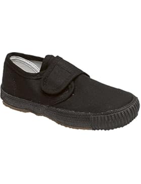 Kinderschuhe Jungen / Mädchen, Unisex für die Schule, Plimsolls-Turnschuhe mit Klettverschluss, rutschfest