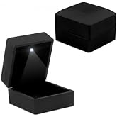 NEREZE Illuminated Black Color Necklace Box Stylish Illuminated Gift Box