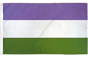 AZ FLAG - Flagge Genderqueere - 150x90 cm - Für Queers Fahne 100% Polyester mit Messing-Ösen - 110g