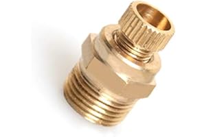 BE-TOOL Lot de 2 valves de vidange en laiton pour compresseur d'air PT(3/8")