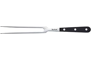 Tefal Ingenio Ice Force Tenedor de Carne, Acero Inoxidable, Negro, 39 cm