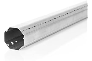Tube octogonal pour volet roulant - Diam. 40 & 60mm - Recoupable (Octogonal 60 mm, 1.5m)
