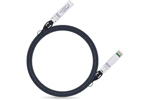 Ipolex Cable de Cobre SFP+ 10G, DAC SFP+, Cable de Cobre de conexión Directa 10GBASE-CU, Cable Twinax pasivo de 10Gb/s Compatible con Cisco, Ubiquiti, Meraki, Mikrotik, Intel etc. 2-Metro, 1-Pack.