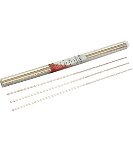 Silver Alloy Soldering Rods - Low Temp 1275°F Flux Core - Perfect For Musical Instrument & Brass Repair