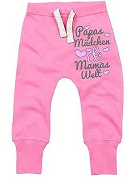 Mikalino Baby / Kinder Sweathose Papas Mädchen & Mamas Welt Jogginghose
