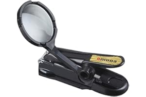 CAREOR Coupe-ongles avec loupe en acier inoxydable pour les personnes âgées, réduit la fatigue oculaire et une prise en main facile