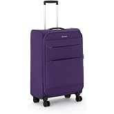 Pierre Cardin Ultra Light Hafif L&uuml;x Kumaş Orta Boy Valiz Mor 04PC4200