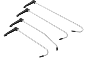 vidaXL Ausbeulwerkzeug 4-TLG. Haken Dellenlifter Dellenset Dellen Reparatur Set Reparaturset Ausbeulset Lackfreies Dent Abzieher Fahrzeug Auto