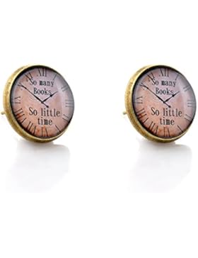 lureme® Jahrgang Schmuck Zeit Gem Series Antique Bronze Disc Stud Ohrringe for Women and Mädchen (ER001)