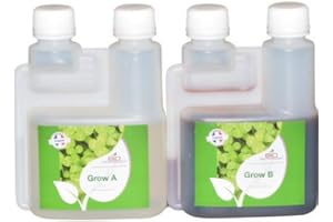 Bio Technology® | Engrais de Croissance Universel Minéral | Fertilisant de Croissance | Haute efficacité pour Tous Types de Culture | Améliore Les Performances | Grow A+B - 250 ML