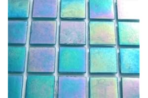 MOSAIC HEAVEN 75 Full Sheet Rich Turquoise Iridescent 20mm Mosaic Tiles