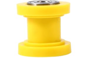 KIMISS Tendicatena a rulli catena, guida tendicatena a catena 10mm Guida ruota Pit Dirt Mini Bike Moto Atv(Giallo)