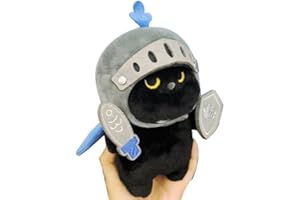 LDDYKZY Peluche Chat Jouet en Peluche pour Chat Chevalier Jouet en Peluche pour ChatPeluche Animal Poupée Chevalier Chat Jouets Jouet en Peluche Chaton Chevalier Respectueux de la Peau pour Garçons