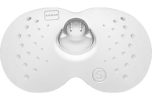 MAM Stillhütchen Größe S (ø 17 mm) im 2er-Set, Brusthütchen zum Schutz beim Stillen, Brustwarzenschutz für maximalen Hautkontakt zwischen Mutter und Kind