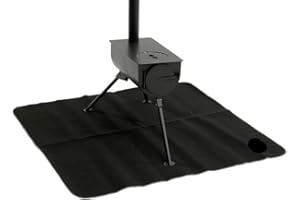 AURAHOME DWD® Fire Retardant Carbon Felt Heat Mat for Camping Stoves, Fire Pits, BBQ Heat resistant up to 300°C Protect your self and floor from hot ash falling Essential for camping Bell Tents Tipi Yurts