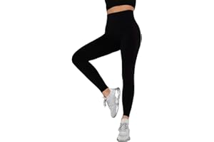 GUKOO Donna Sportivi Leggins Fianchi in Maglia Senza Cuciture Yoga Push up da Vita Alta Fitness Running Elasticizzati Legghins Abbigliamento Premaman Snellente