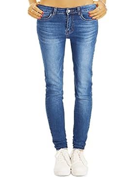 Bestyledberlin Damen High Waist Skinnyjeans, Basic Blue Jeans Hoher Bund, Sehr enge Röhrenjeans j32l