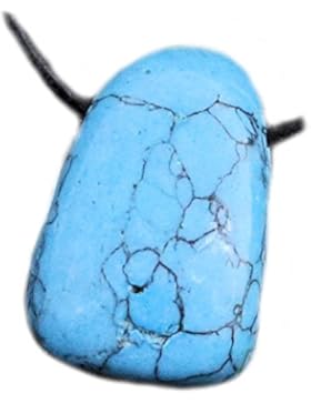 Türkis - mit Bohrung gebohrter Trommelstein Edelstein gebohrt L