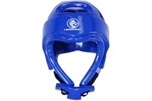BUDOFIGHT Casque de karaté homologué FFK Bleu