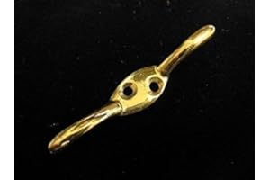 Penbrice Interiors Cleat Hook for Roman Corded Blinds - 6 Colours - Solid Metal - Includes Screws, Colour: Brass