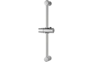 OFFO Barre de Douche 60cm,avec Support Pommeau de Douche,Distance Réglable de 26 à 59cm,Barre Douche de Remplacement,Finition en Acier Inoxydable
