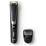 Philips OneBlade Pro Hybrid Trimmer &amp; Shaver with 12-Length Comb (UK 2-Pin Bathroom Plug) - Frustration-Free-Packaging - QP6510/30