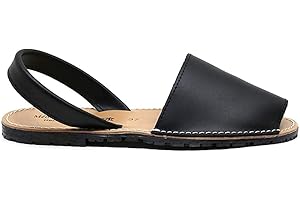 MaxMady Zapatos Menorquina Piel Cuero hecho en España Sandalia