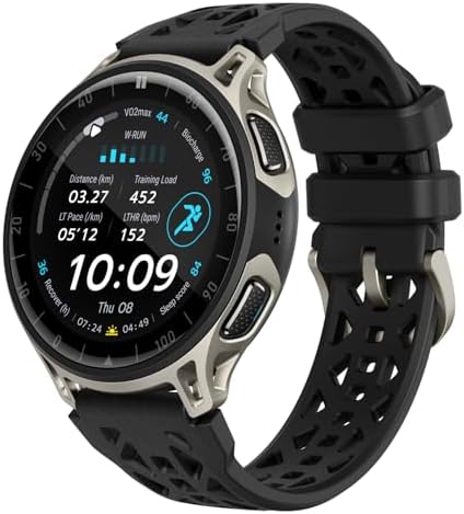 Amazfit Cheetah 2 Pro 48mm Smartwatch GPS per la Corsa, AMOLED da 1,32", Vetro Zaffiro, Cassa in Titanio, 32GB, Autonomia fino a 20 Giorni, 5 ATM, NFC, Torcia, Mappe Offline, 170+ Modalità Sportive
