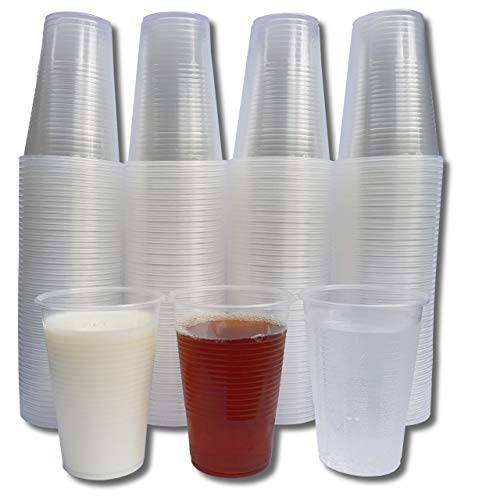 Eden Natural Organic PP Plastic Cups – Disposable Cups for Water and other cold drinks 0.2 Litre Robust Water Cup is ideal for parties, camping, Birthday, etc. – 200 Pack