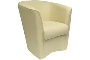 LIBEROSHOPPING.eu - LA TUA CASA IN UN CLIK Schlafzimmer Sessel aus Valentina Öko-Leder mit hoher Qualität gepolstert (Beige)