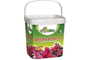 AL.FE Solfato di Ferro antimuschio rinverdente Microgranulare per Piante e Fiori kg.5