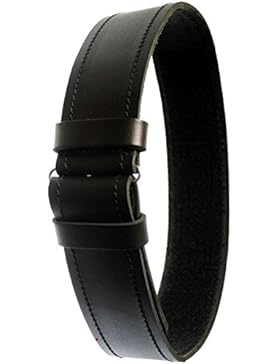 I Luv LTD Gents Plain Leather Belt Black