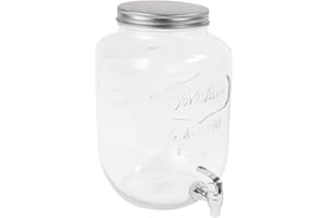 García de Pou 215.57 Dispensador Bebida,s 8 L, Diámetro 19.5 x 31.5 cm, Transparente