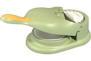 FIORKY Machine à raviolis 2 en 1, outils de fabrication de boulettes pour boulettes de pâte, outil manuel pour presser la peau de boulettes