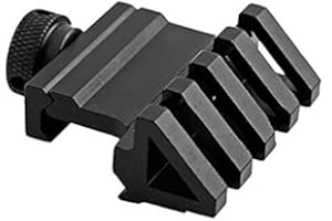 Gexgune 45 Grad Schiene Halterung, Aluminiumlegierung Sight Scope Offset Weber Rail Riser Mount mit Schraubenschlüssel