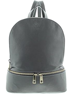 IO.IO.MIO leichter echt Leder Frauen Rucksack CityRucksack DayPack Farbwahl rot / schwarz / blau / grün / grau...