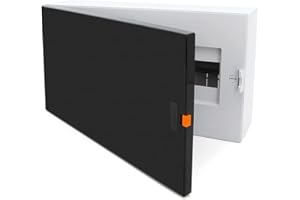 KOOP ELEKTRO Scatola dei fusibili con livella a bolla scatola di distribuzione a parete, piccolo distributore, 18 moduli, 1 fila per 18 poli